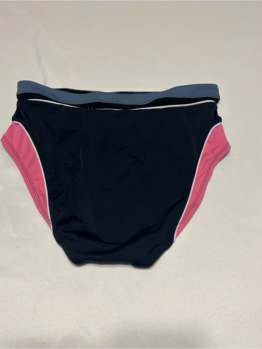 Avia Black and Pink Colorblock Bikini Brief